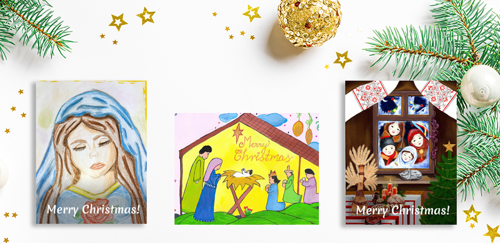Christmas cards chalice